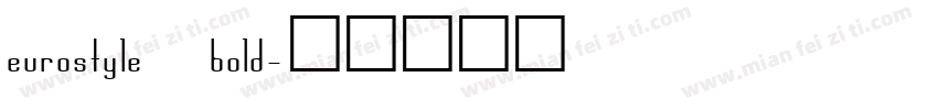 eurostyle bold字体转换